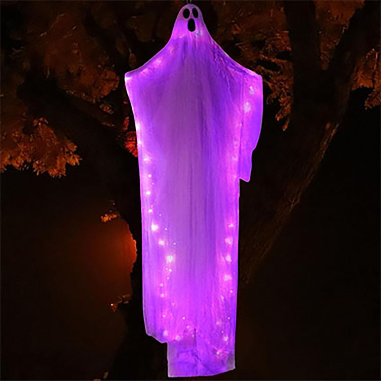The Holiday Aisle® 85” Halloween Light Up Hanging Ghost Decoration With